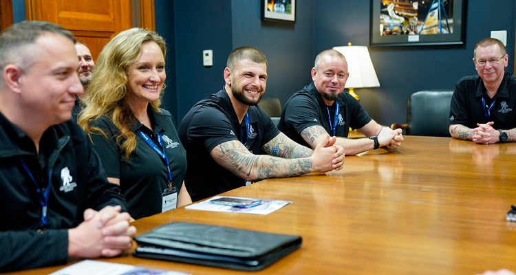 Wounded Warriors Discussing Bills At 2025 Operation Advocacy Fly In