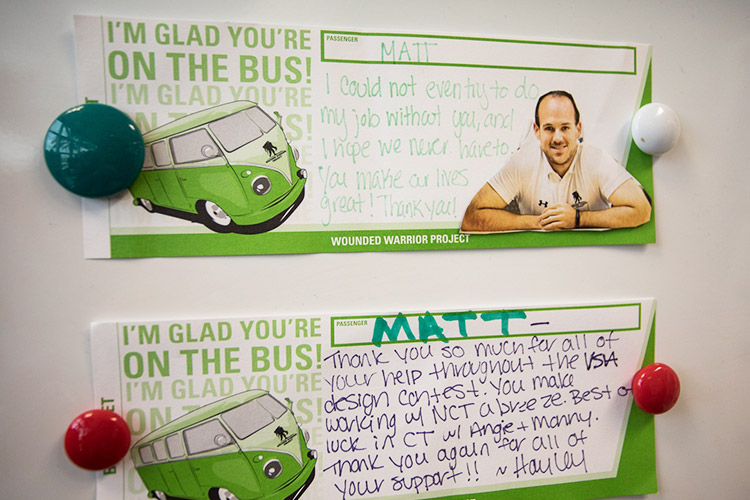 Teammates recognize and acknowledge each other by sending thank you notes.